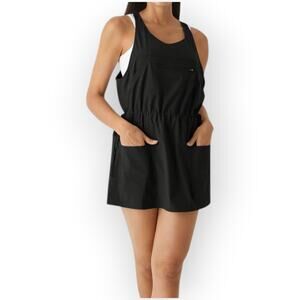 Halara Breezeful Pocket Drawstring Active Mini Dress Built In Shorts XL Casual